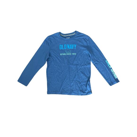 Old Navy Boys Long Sleeve Graphic Tee Size L (10-12) – Blue “California” Bear - Picture 1 of 3